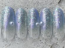 フリークネイル(FREAK Nail)/ホワイトクリアラメパール ¥6500