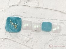 ネイルメゾン 池袋店(NAIL MAISON)/オーロラターコイズ¥9000