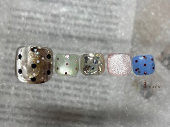 アイネイルズ 横浜EAST店(I-nails)/ドットマグネットフットネイル