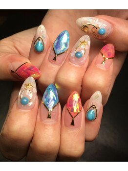 ネイルサロン アイル(nail salon i’ll)/カットホログラム☆シェル