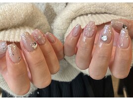 ぷっくりフラワーネイル