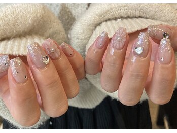 ルアナネイルナゴヤ(LUANA nail nagoya)/ぷっくりフラワーネイル