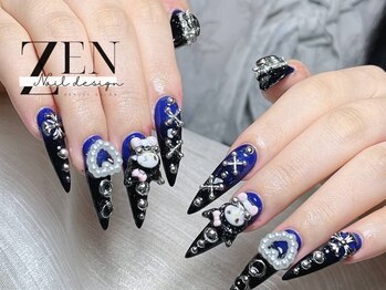 ゼン ネイル デザイン 池袋(ZEN NAIL DESIGN)/長さだしやり放題×つけ放題