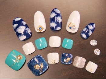 リエル(Riel)/夏ネイル☆人気のデニムも!!