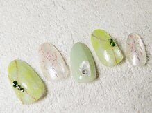 ケージュール(Kjour)/ライトグリーン　タイダイ