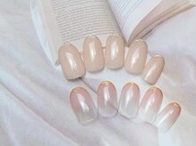 池袋ネイルサロン イイネイル(Ee-Nail)/先端ラメラインネイル初回￥6500