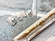 ネイルサロン&スクール ジーナ(GINA)/グレージュ×シルバー