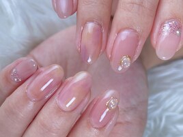 白桃ネイル