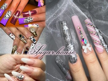 Suger House 岐阜　《長さだし・スカルプ・派手ネイル・ロングネイル》
