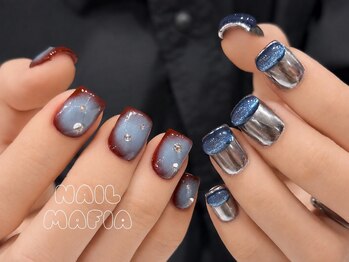 ネイルマフィア 新宿(NAIL MAFIA)の写真/【初回オフ無料】短くてもとびきり可愛く！ショートネイルも NAIL MAFIAにお任せ☆