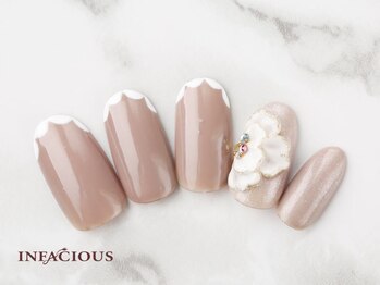 インフェイシャス 大丸福岡天神店/3Dフラワー★お呼ばれネイル 