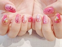 ラルネイル 大宮(Lull. nail)/＊ホログラム＊手描きフラワー＊