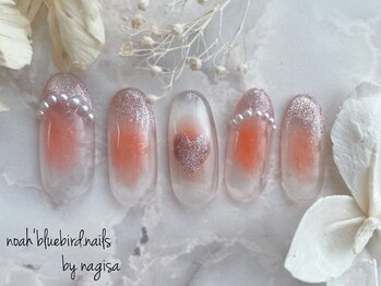 ノアブルーバードネイルズ(Noah' bluebird .nails)/ガーリーチークNagisaデザイン