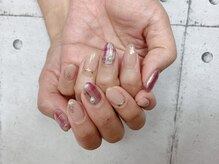 ネイル ビューティーマジック 葛西本店/チェック柄ネイル