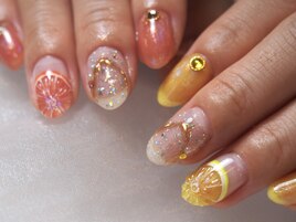 フルーツモチーフネイル
