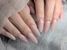美爪ロングネイル【ジェルチップ長さ出しワンカラー￥12,100→9,900】