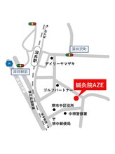 鍼灸院アゼ(AZE)/サロンまでの地図/深井駅徒歩5分