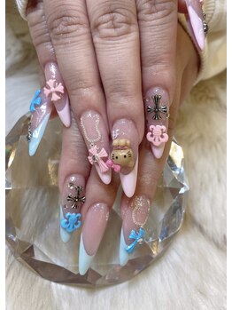 エスフィーネイルサロン ブリーユ(Esfy nailsalon Brille)/春色フレンチネイル