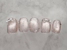 アイネイルズ 恵比寿店(I nails)/マグネットドットリボン