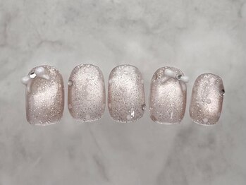 アイネイルズ 恵比寿店(I nails)/マグネットドットリボン