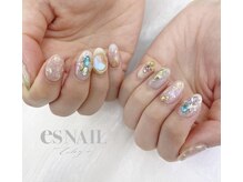 エスネイル 新宿西口店(es NAIL)/オーロラデザイン