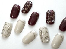 ネイルサロン クイール 小山店(NAIL SALON QUILL)/ミラーフラワー