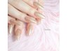 【HAND】ロングネイル◆長さだし10本＋ワンカラー ￥9900