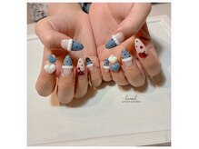 ハートホロ×フリル☆ハートだらけ激カワ♪ネイルデザイン得意◎