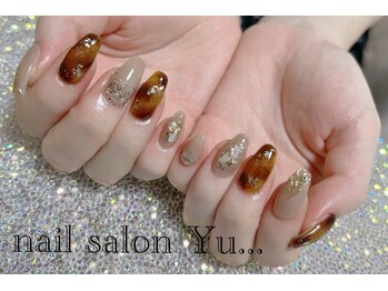 シェルべっ甲柄nail