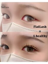 eclat eyelash＆nail/フラットラッシュ×＆ヘルシー