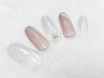グラマーネイル(Glamor nail)/オーロラ×マグネットネイル