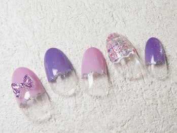 ケージュール(Kjour)/パープルツイード　フレンチ