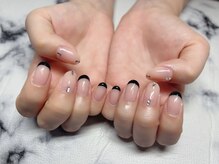 ネイルアンドアイラッシュサロン エスポアール(nail&eyelash salon espoir)/フレンチネイル　シンプルネイル