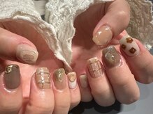 スカイフラワー アイ ネイル(sky flower)/持ち込みデザイン