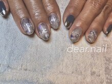 ディアネイル(dear.nail)/キラキラ大理石ネイル☆