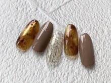 アウラ ネイルサロンアンドスクール(aula)/べっ甲ネイル　￥10,010