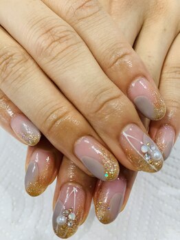 ネイルモア 三軒茶屋店(NAIL moA)/塗りかけ×ヌーディ―