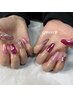 【hand】スカルプ（アクリル長さだし）シンプルコース