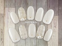 ファストネイル 上野店(FAST NAIL)/ツイード/ホワイト【11523】
