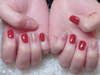 レアネイル 新宿(le'a nail)/ストーンデザイン