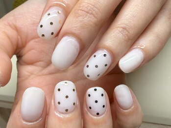 シンプルデザインホロネイル