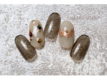 バブル シュガー バイ ネイルクローネ(bublle sugar by.nail crone)/宝石ミラーニュアンス