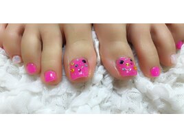 ピンク×カラフルstone