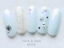 パールホワイト雪結晶クリスマス