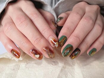アイネイルズ 梅田店(I nails)/アシメアートぷっくりマグ¥10700