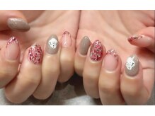 ネイルアンドアイラッシュスタジオ シュシュ(chouchou)/冬デザイン・雪だるま