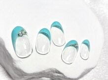 オープンセサミ ネイルアンドアイラッシュ 荻窪店/【定額】爽やかミントフレンチ