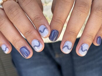 ミューク(mjuk.)の写真/ショートネイル歓迎！自爪に優しいフィルイン導入で持ちの良さも◎大人カジュアルな指先を長く楽しめます☆