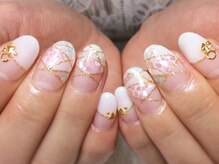ネイルネイル 南森町店(nailnail)/大人ガーリィネイル♪