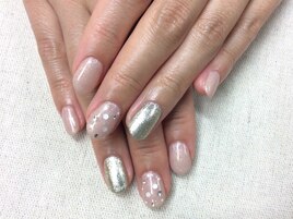 Y-803　メタリックドットネイル